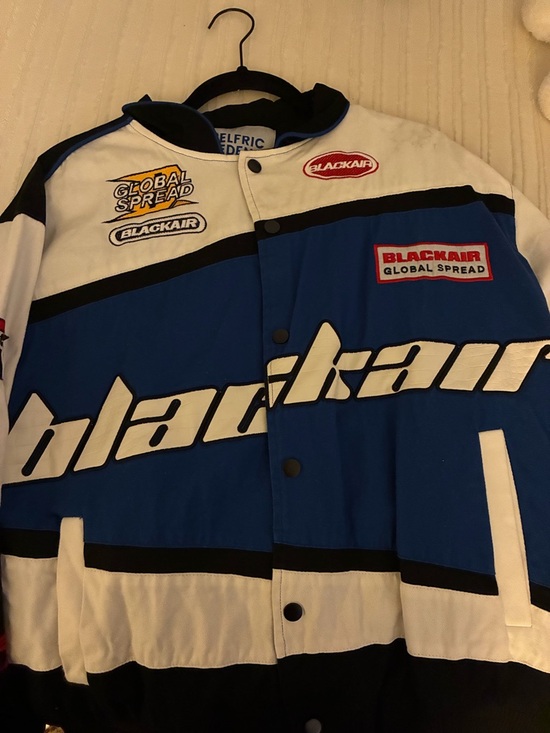 Jackets & Blazers - Blackair Global Spread Racing Jacket - Blue White Black